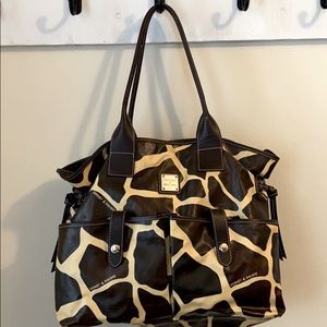 Dooney & Bourke large giraffe hobo bag